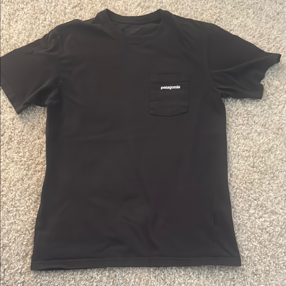 Patagonia Black Short Sleeve Tee Essential Crew Neck